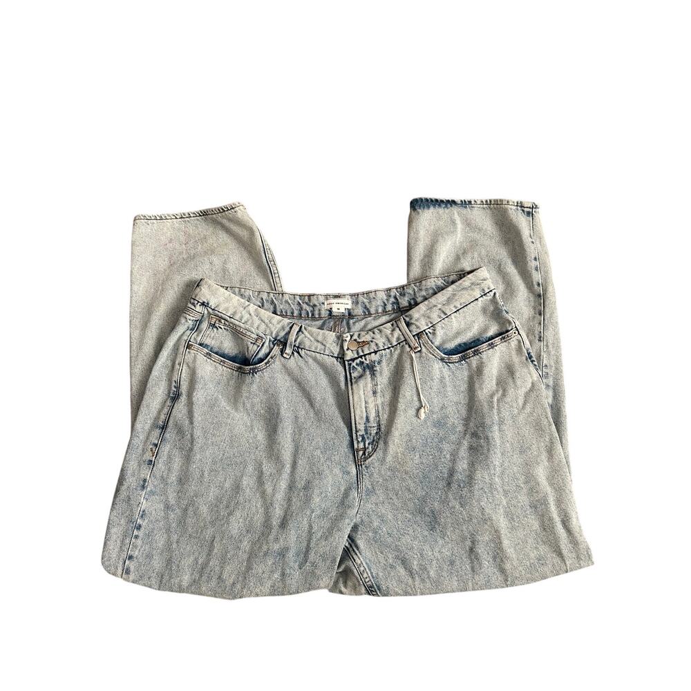 Good American Relaxed Distressed Jeans Size 16 - Picture 3 of 6